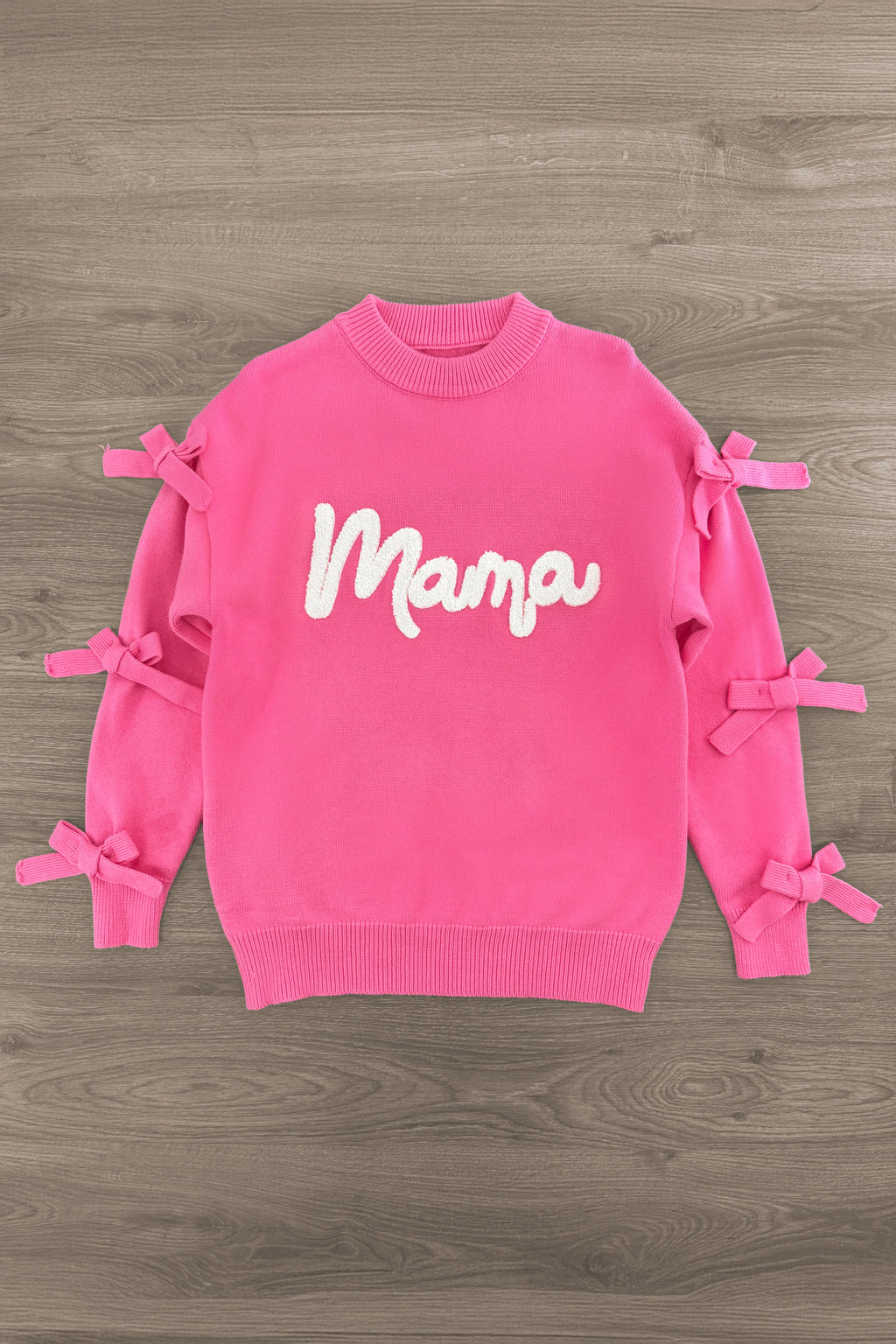 Mom & Me - "Mama & Mini" Pink Bow Sweater | Sparkle in Pink