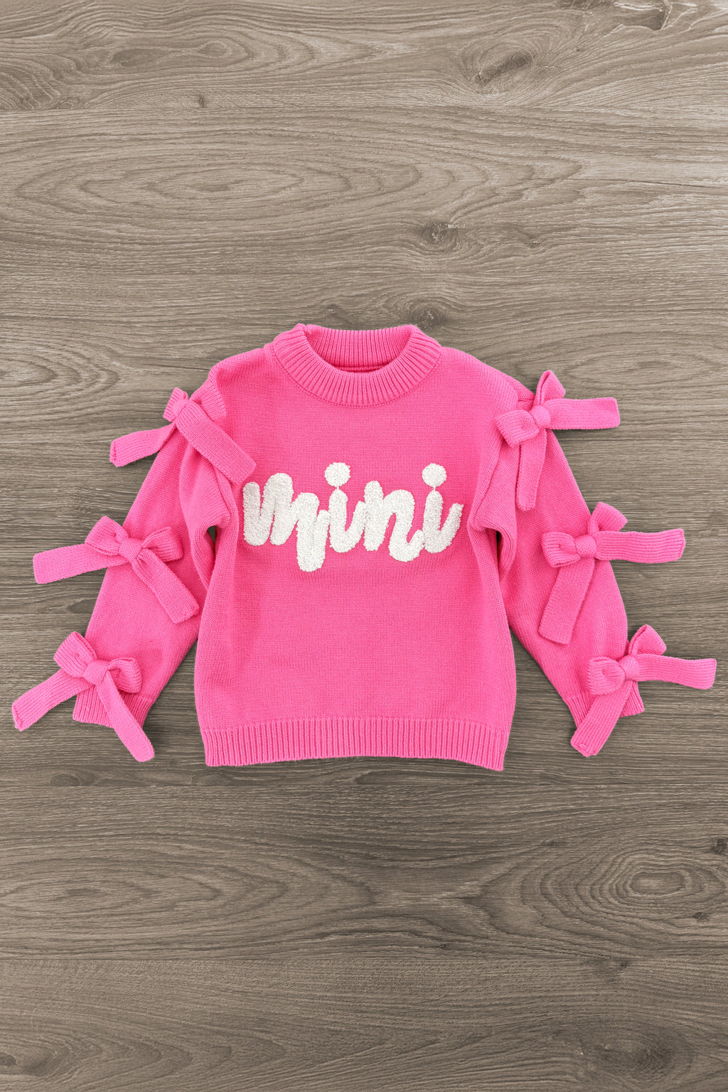 Mom & Me - "Mama & Mini" Pink Bow Sweater | Sparkle in Pink
