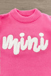 Mom & Me - "Mama & Mini" Pink Bow Sweater | Sparkle in Pink