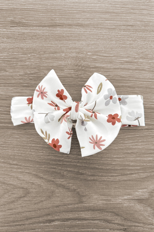 Bamboo Golden Petals Bow Headband | Sparkle in Pink