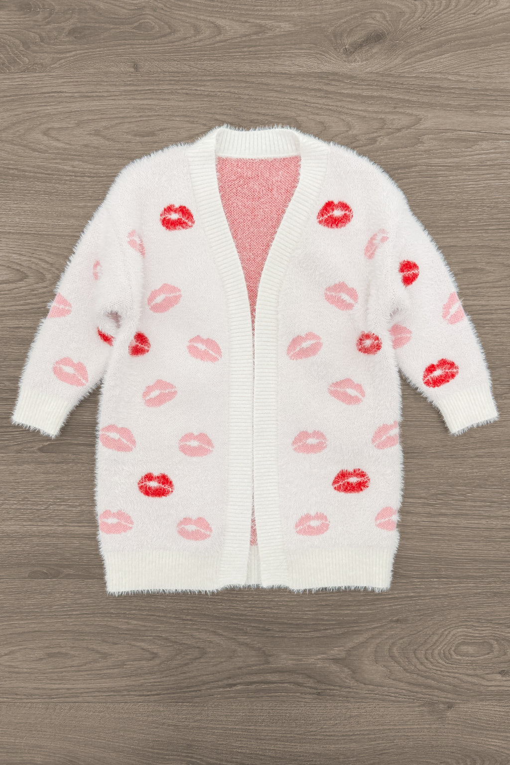 Mom & Me - Lipstick Kiss Cardigan | Sparkle in Pink