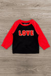 Mom & Kid - "Love" Chenille Patch Top | Sparkle in Pink