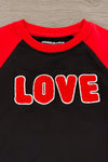 Mom & Kid - "Love" Chenille Patch Top | Sparkle in Pink