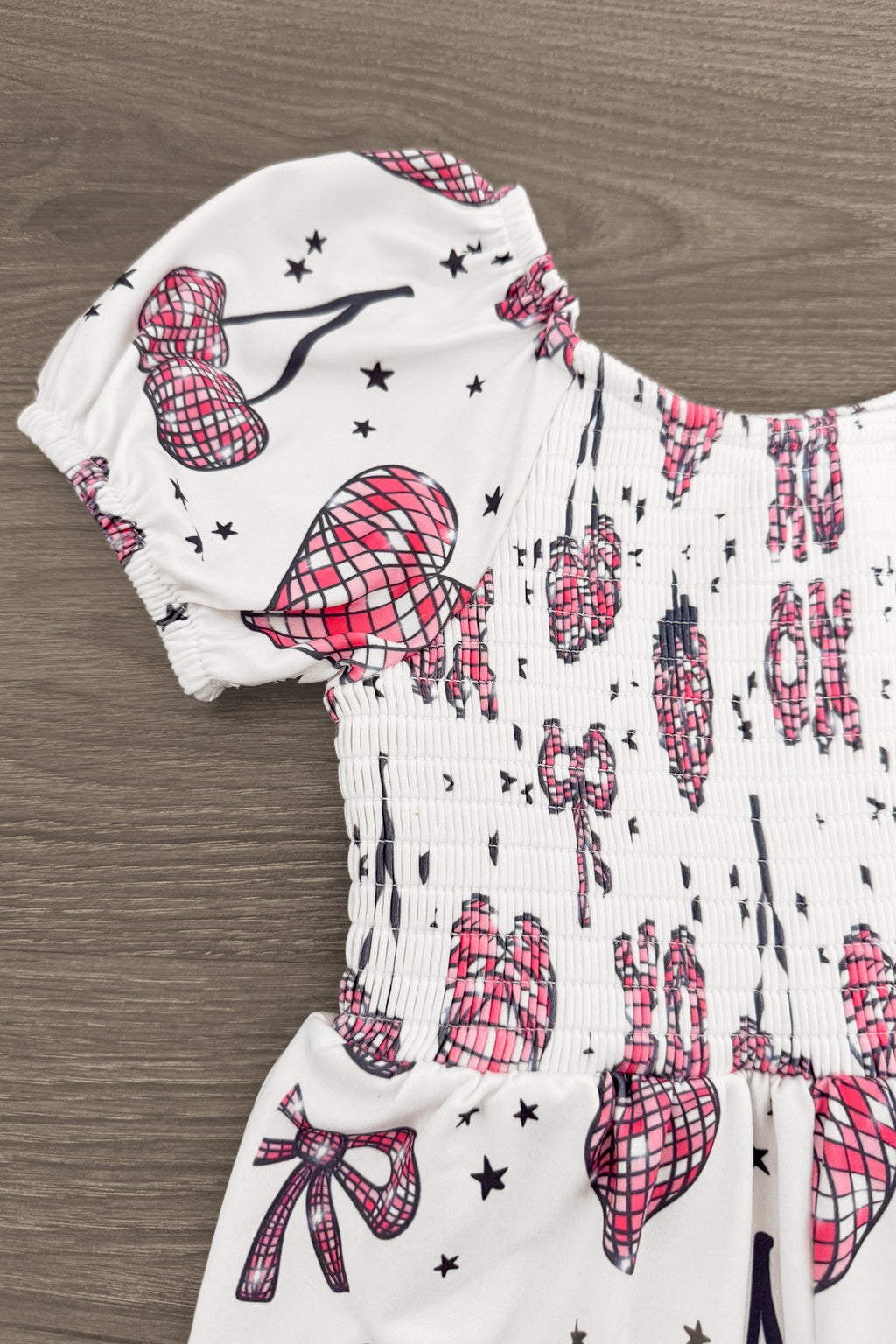 "XOXO" White & Pink Disco Jumpsuit | Sparkle in Pink