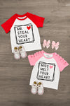 "Mr. Steal Your Heart & Miss Melt Your Heart" Top - Boy or Girl | Sparkle in Pink