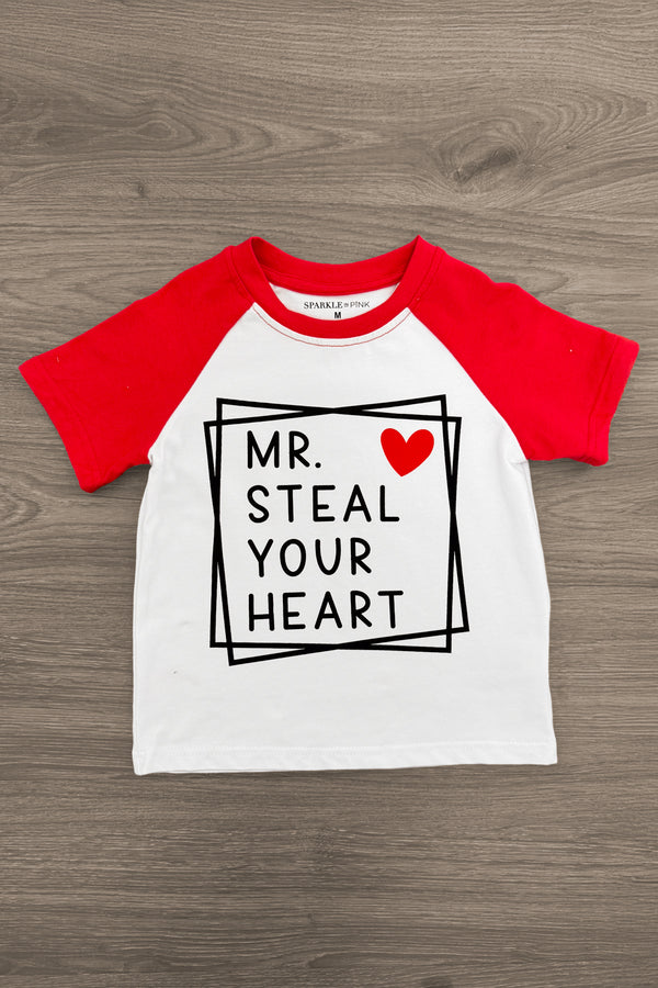 "Mr. Steal Your Heart & Miss Melt Your Heart" Top - Boy or Girl | Sparkle in Pink