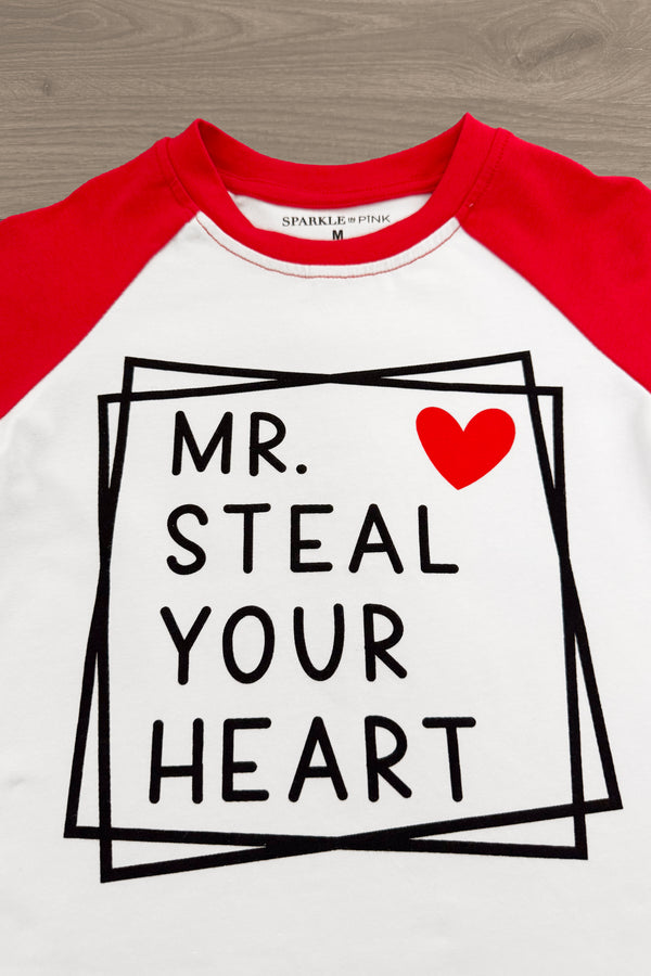 "Mr. Steal Your Heart & Miss Melt Your Heart" Top - Boy or Girl | Sparkle in Pink