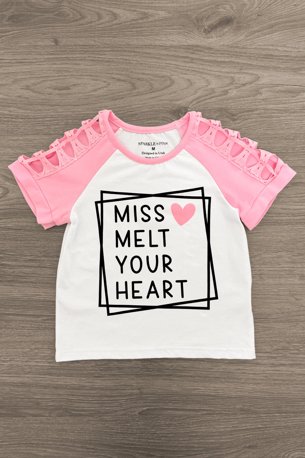 "Mr. Steal Your Heart & Miss Melt Your Heart" Top - Boy or Girl | Sparkle in Pink