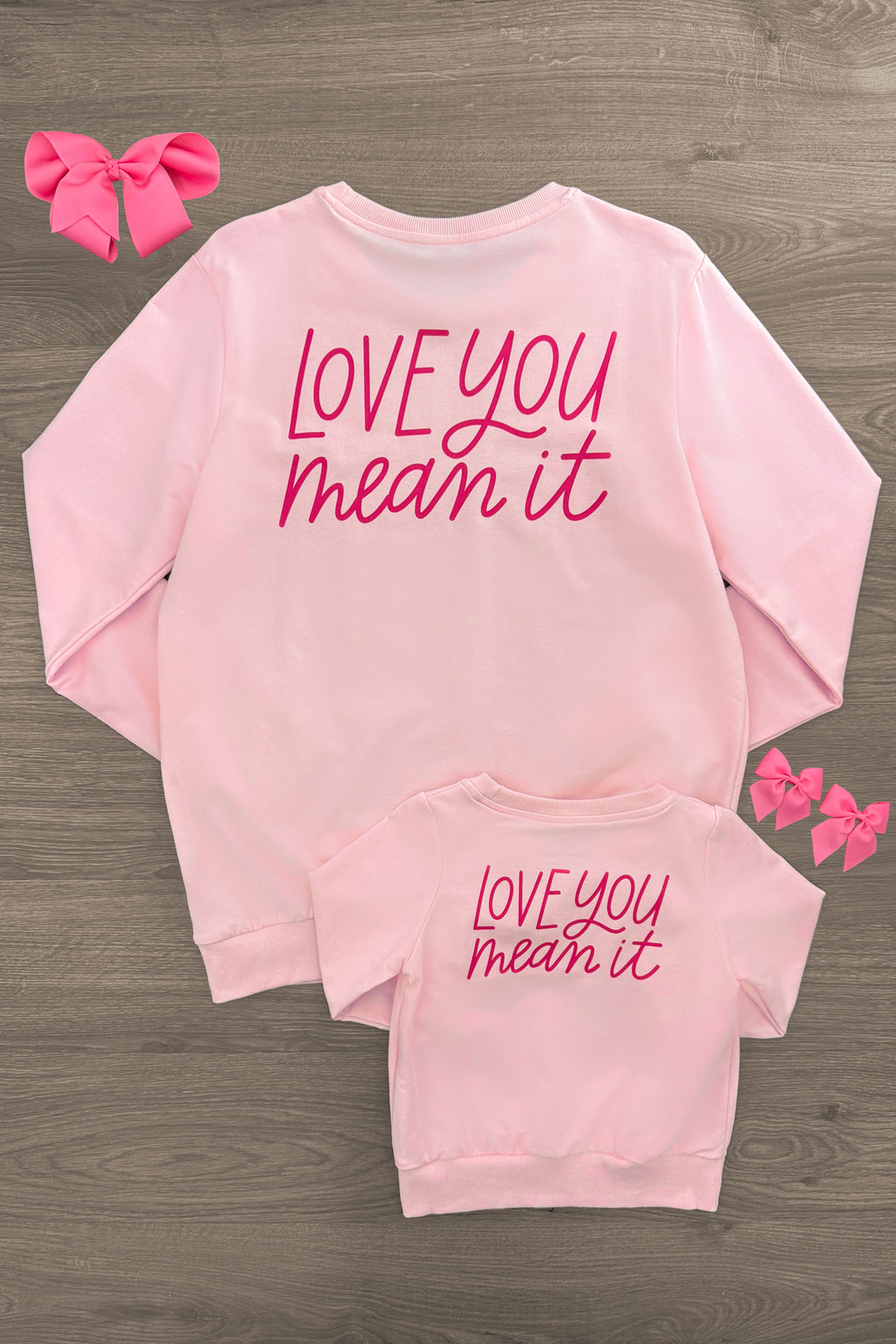 Mom & Me - "Love You Mean It" Pink Top | Sparkle in Pink
