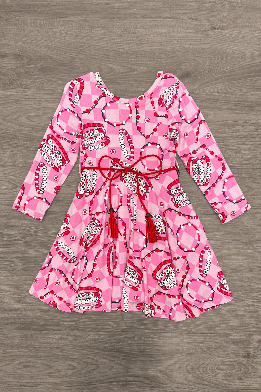 "In My Bestie Era" Pink Bamboo Bracelet Dress | Sparkle in Pink