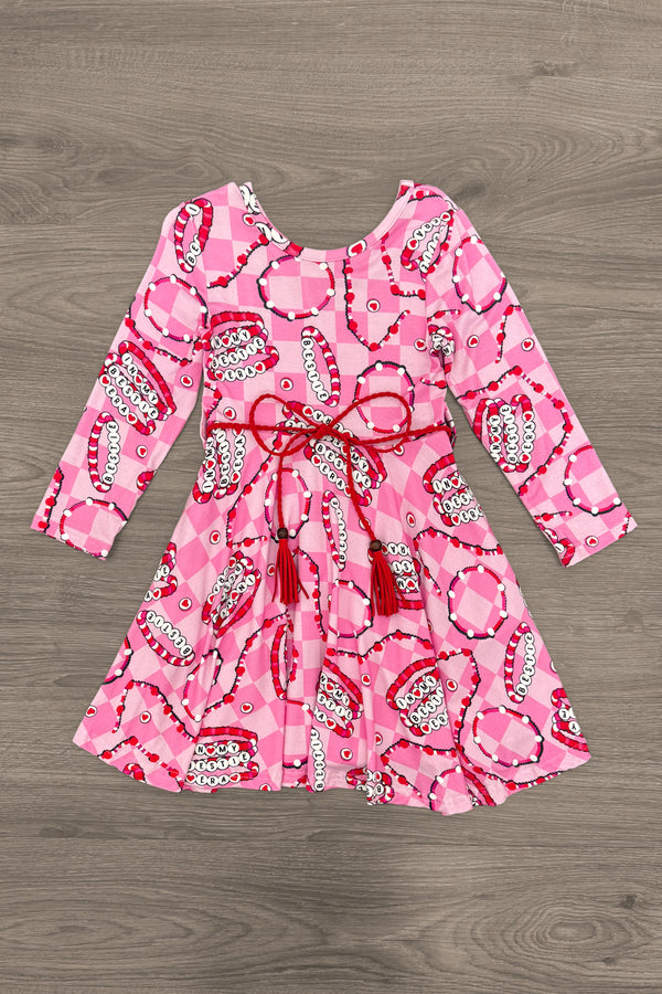 "In My Bestie Era" Pink Bamboo Bracelet Dress | Sparkle in Pink