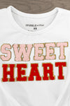"Sweet Heart" Pink Sequin Bell Bottom Set | Sparkle in Pink