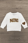 Mom & Me - "Mama & Mini" Football Chenille Patch Top | Sparkle in Pink