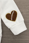 Mom & Me - "Mama & Mini" Football Chenille Patch Top | Sparkle in Pink