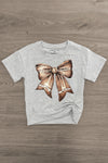Bow Football Denim Short Set | Sparkle in Pink