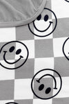 Bamboo Smiley Days Double Sided Blanket | Sparkle in Pink