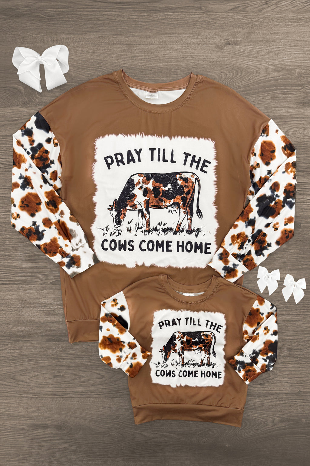 Mom & Me - "Pray Till The Cows Come Home" Top | Sparkle in Pink