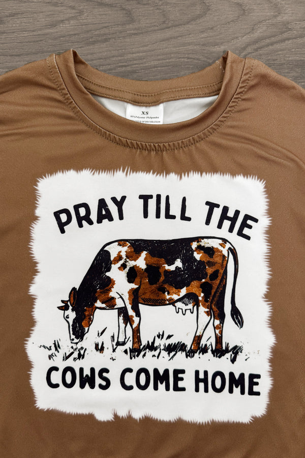 Mom & Me - "Pray Till The Cows Come Home" Top | Sparkle in Pink