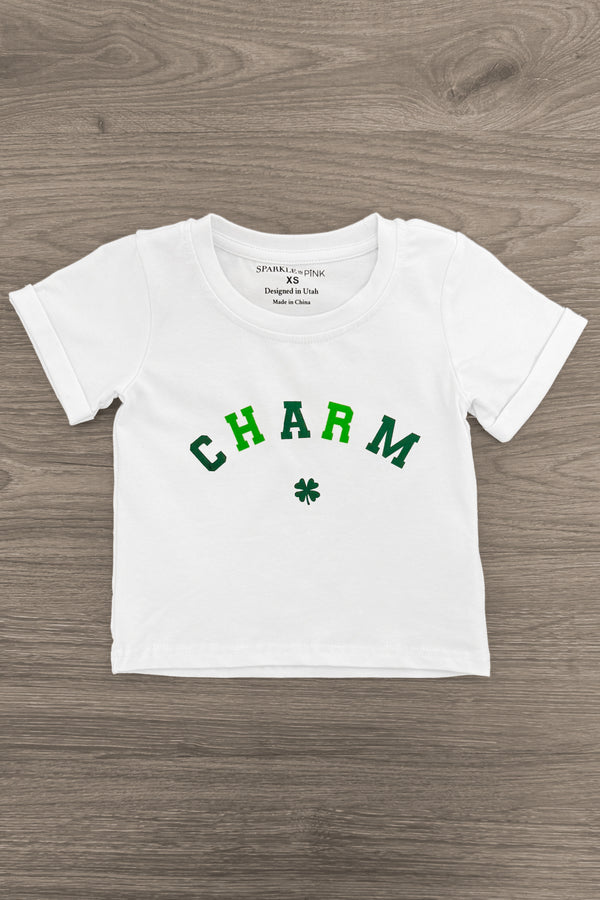 Mom & Kid - "Lucky Charm & Charmer" Top | Sparkle in Pink