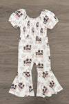 "He Is Risen" Floral Bell Bottom Jumpsuit | Sparkle in Pink