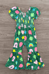 Green Lucky Charm Jumpsuit | Sparkle in Pink