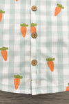 Pastel Checkered Carrot Button Down | Sparkle in Pink