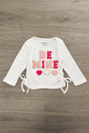 "Be Mine" Pink Sequin Bell Bottom Set | Sparkle in Pink