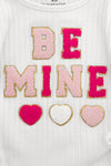 "Be Mine" Pink Sequin Bell Bottom Set | Sparkle in Pink