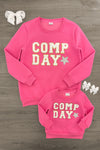 Mom & Me - "Comp Day" Pink Sweatshirt | Sparkle in Pink