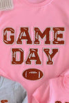 Mom & Kid - "Game Day" Chenille Patch Top | Sparkle in Pink