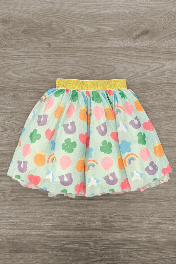 "Lucky" Charms Tutu Skirt Set | Sparkle in Pink