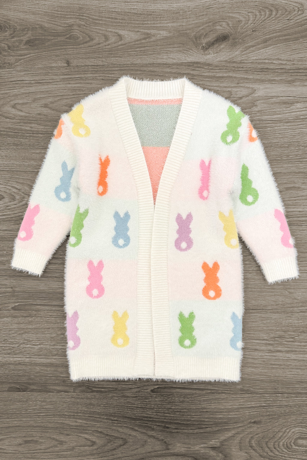 Mom & Me - Cozy Pastel Bunny Cardigan | Sparkle in Pink
