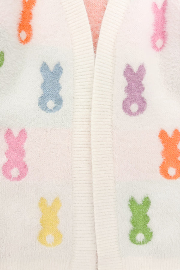 Mom & Me - Cozy Pastel Bunny Cardigan | Sparkle in Pink
