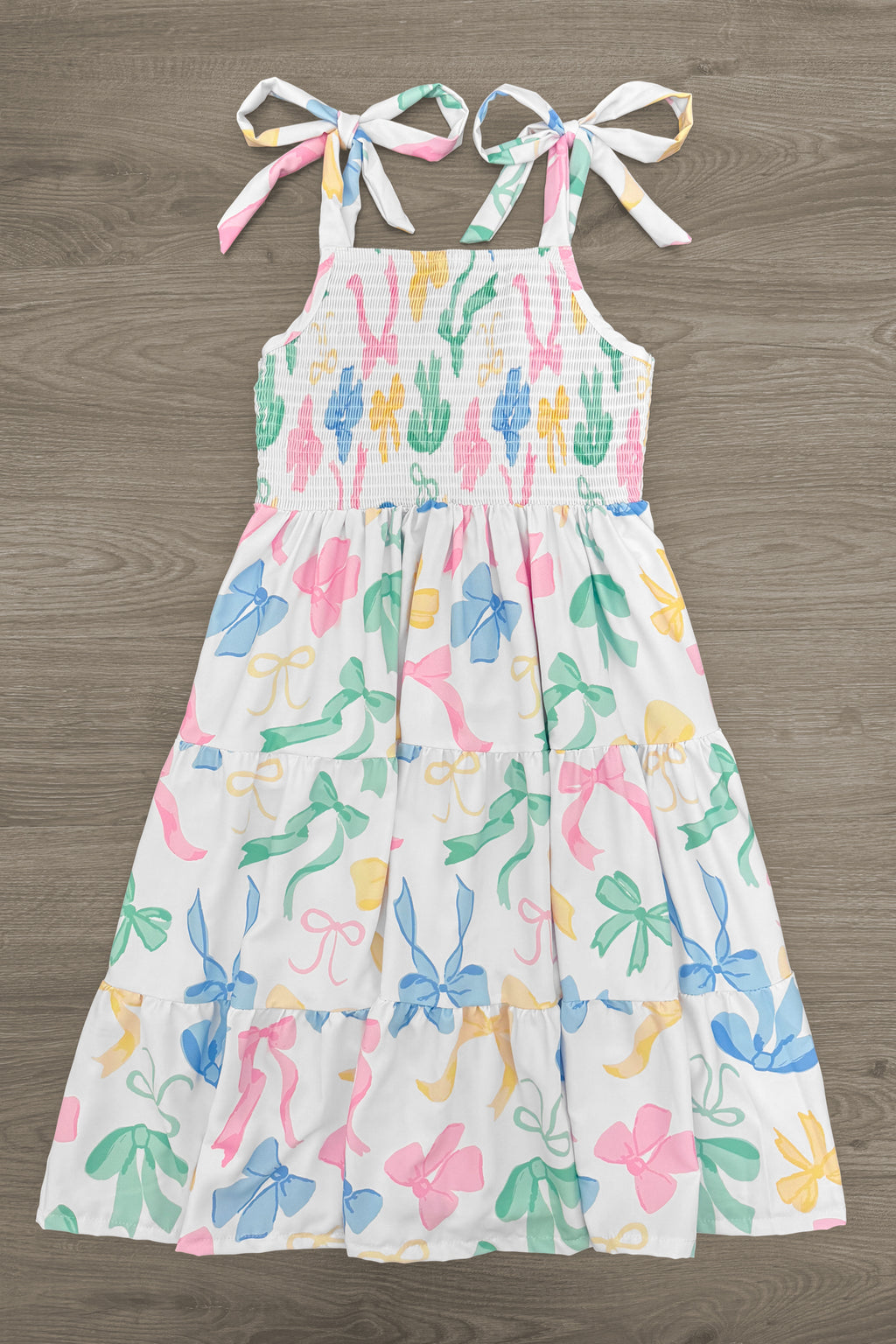 Mom & Me - Pastel Bows Ruffle Dress | Sparkle in Pink