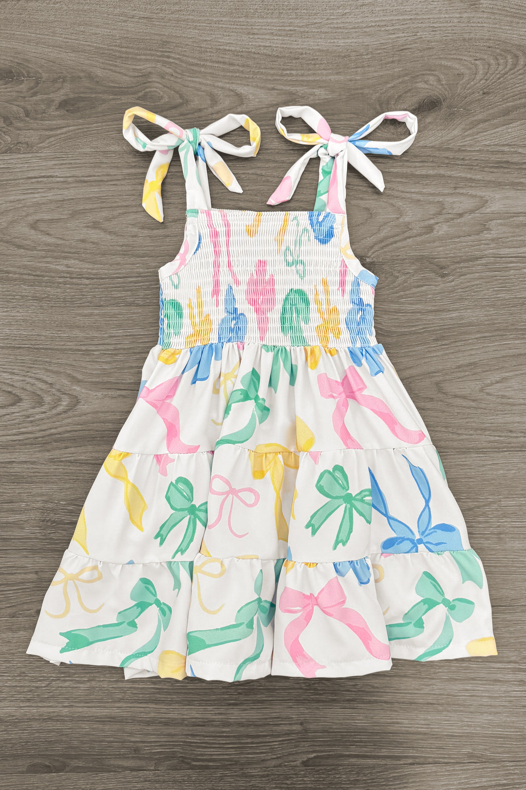 Mom & Me - Pastel Bows Ruffle Dress | Sparkle in Pink