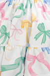 Mom & Me - Pastel Bows Ruffle Dress | Sparkle in Pink