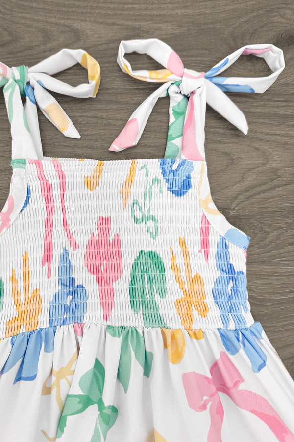 Mom & Me - Pastel Bows Ruffle Dress | Sparkle in Pink