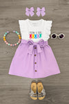 "Peepin' It Real" Lavender Dress | Sparkle in Pink