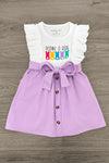 "Peepin' It Real" Lavender Dress | Sparkle in Pink