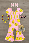 Pink Softball Jumpsuit | Sparkle in Pink