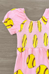 Pink Softball Jumpsuit | Sparkle in Pink