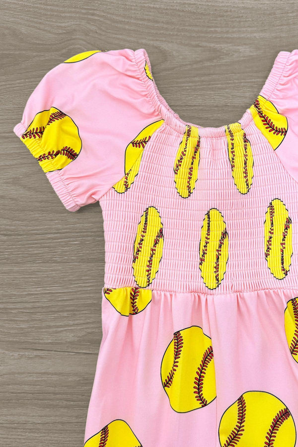 Pink Softball Jumpsuit | Sparkle in Pink