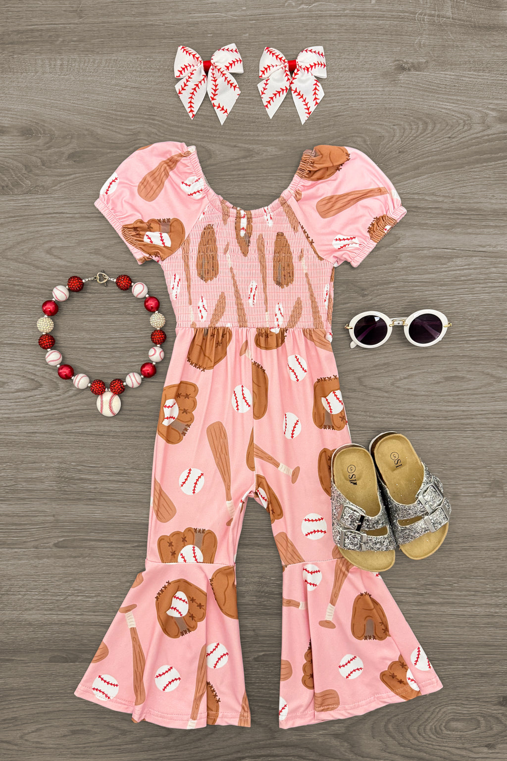 Pink Baseball Jumpsuit | Sparkle in Pink
