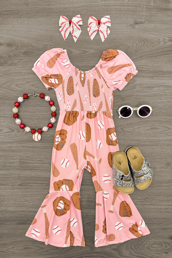 Pink Baseball Jumpsuit | Sparkle in Pink