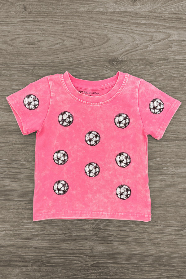 Mom & Me - Pink Sequin Soccer Top | Sparkle in Pink