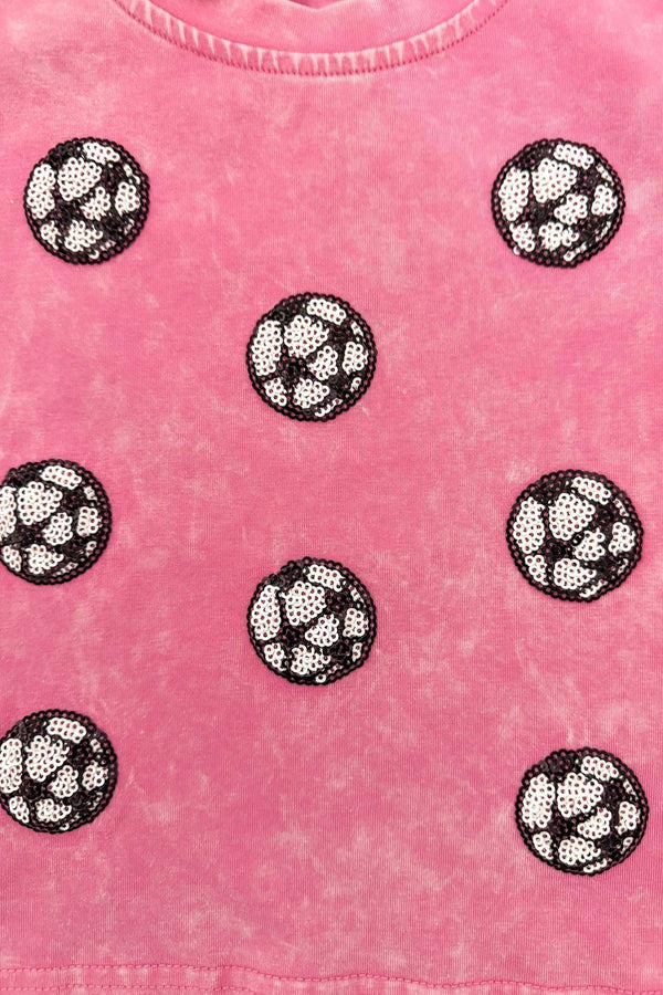 Mom & Me - Pink Sequin Soccer Top | Sparkle in Pink