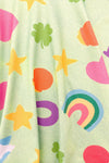 Green Charms Glitter Dress | Sparkle in Pink