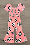 Pink Soccer Ball Jumpsuit | Sparkle in Pink