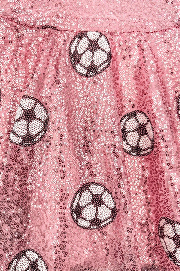 Pink Sequin Soccer Dress | Sparkle in Pink