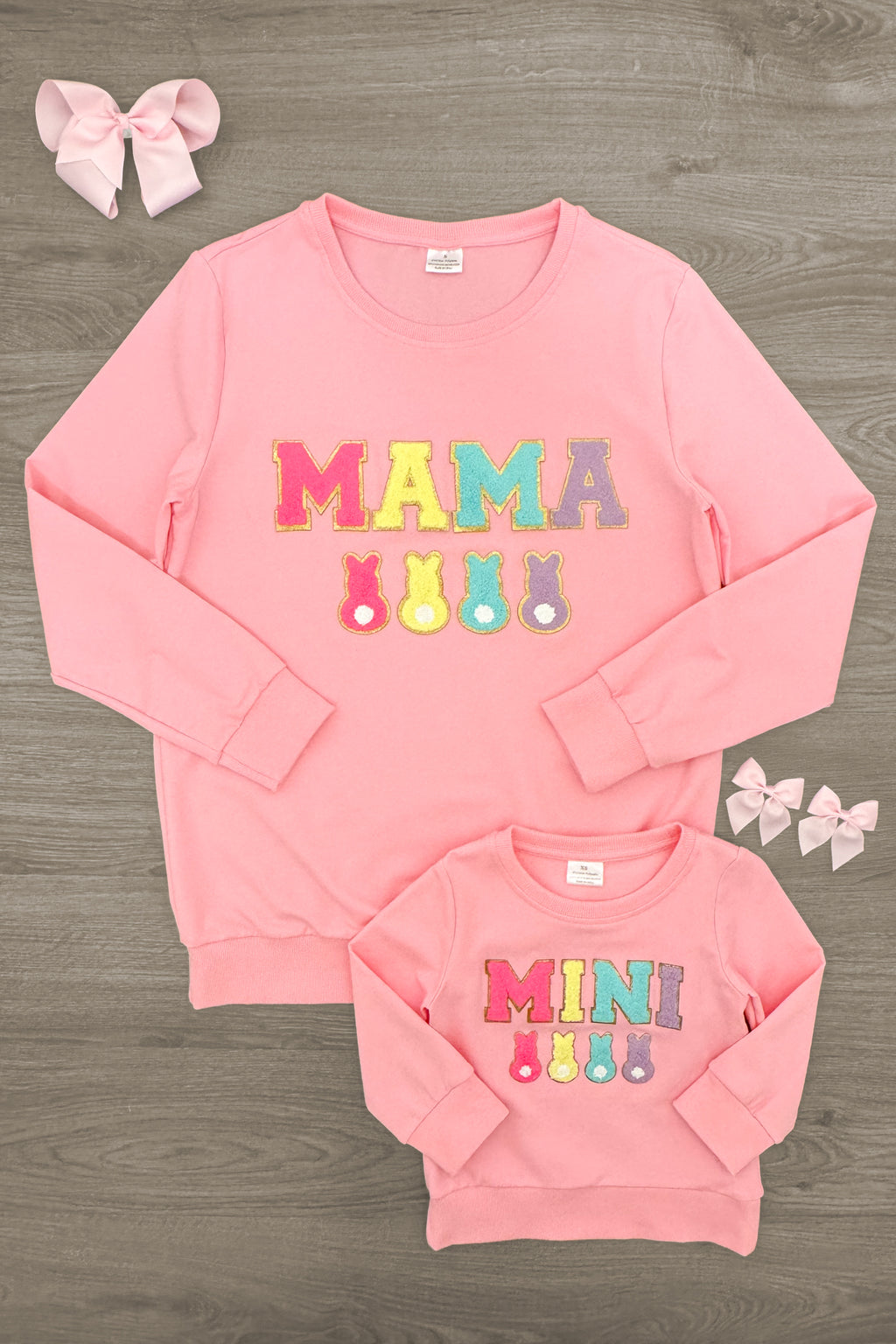 Mom & Me - "Mama & Mini" Pink Peep Top | Sparkle in Pink